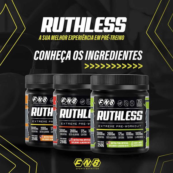 Imagem de Pré Treino Ruthless 250g Sabor Tangerina FNB - Flora Nativa