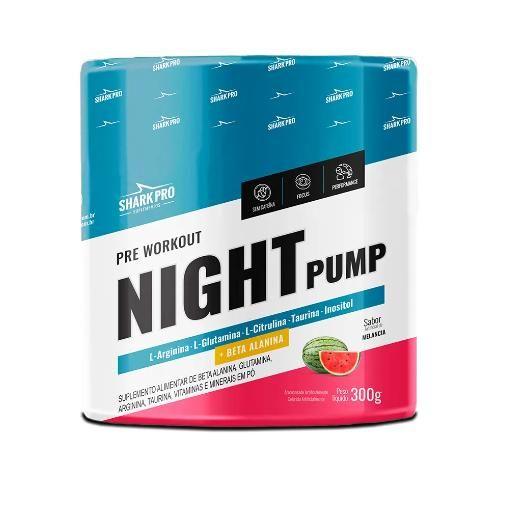 Imagem de Pré Treino Sem Cafeína Night Pump Melancia 300g Shark Pro