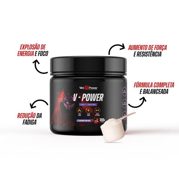 Pré-treino V-Power 300g - Aumente Sua Força e Resistência Vita Power Imagem de Pré-treino V-Power 300g - Aumente Sua Força e Resistência Vita Power