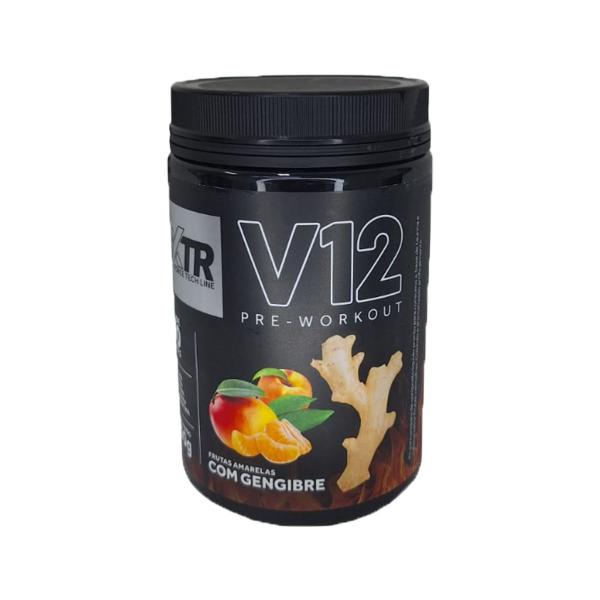 Imagem de Pré Treino V12 Sabor Frutas Amarelas Com Gengibre 300g XTR