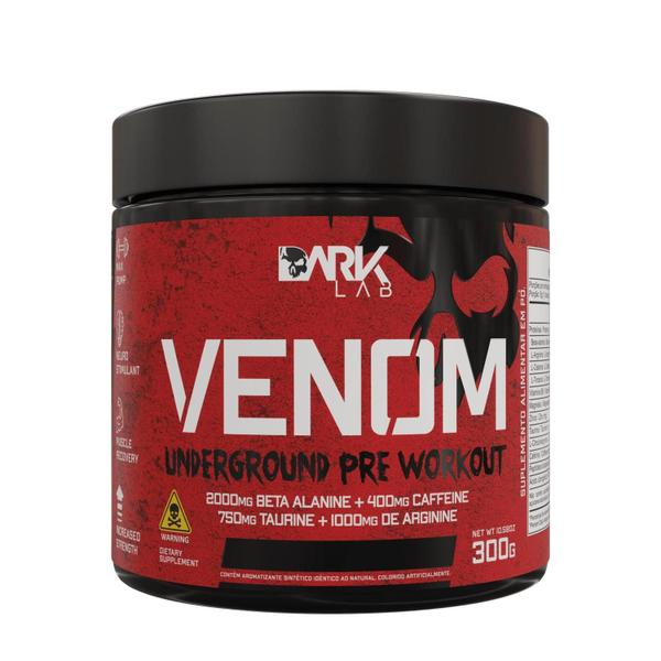 Pre Treino Venom Underground 300g Dark Lab Pre Treino Venom Underground 300g Dark Lab