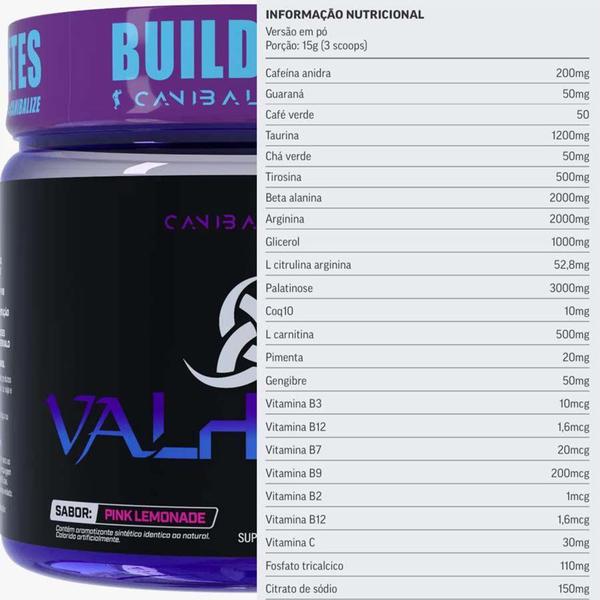 Imagem de Pré Treino Viking Valhalla Canibal Inc 450g Pink Lemonade