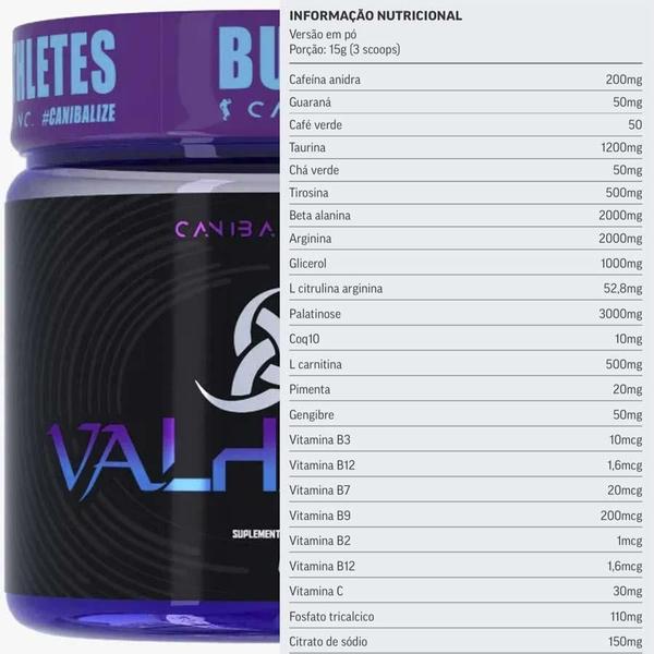 Pré Treino Viking Valhalla Canibal Inc 450G Sabor Melancia Imagem de Pré Treino Viking Valhalla Canibal Inc 450G Sabor Melancia