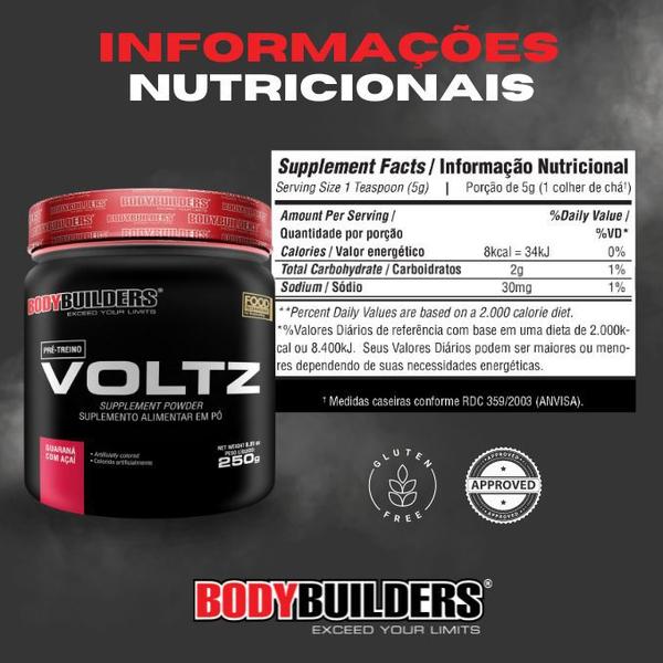 Imagem de Pré-Treino Voltz 250g  Bodybuilders