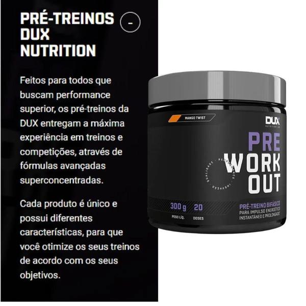 Imagem de Pre Treino Work Out Bifasico Dux Nutrition Sabor Pink Lemonade 300g