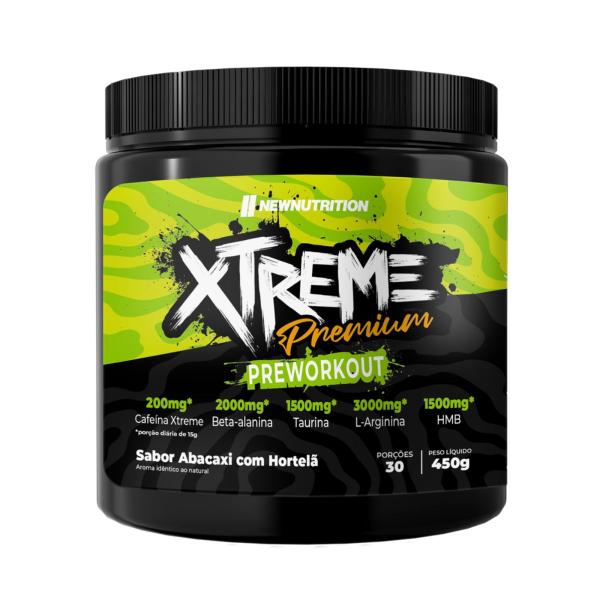 Imagem de Pré-treino Xtreme Premium 450g NewNutrition Abacaxi Hortelã