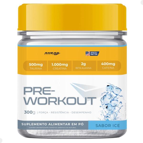 Imagem de Pré Workout 300g Ahead Sports - Energia E Foco