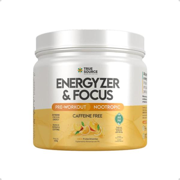 Imagem de Pre Workout Energyzer e Focus Caffeine Free 450g True Source