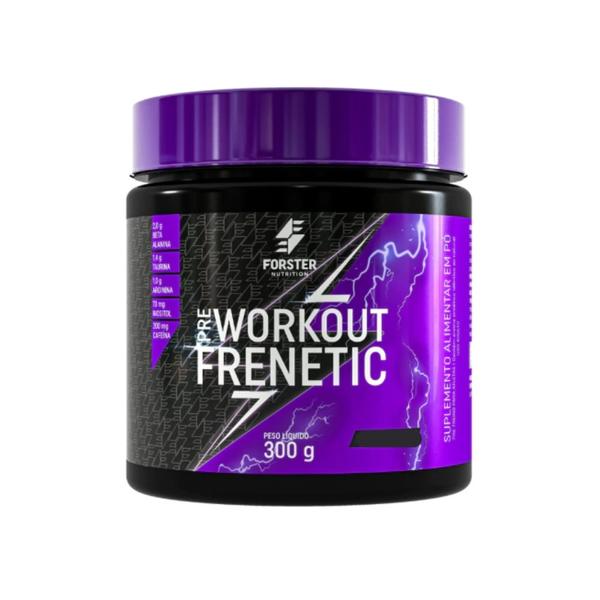 Pre Workout Frenetic Pote 300g - Forster Nutrition Imagem de Pre Workout Frenetic Pote 300g - Forster Nutrition