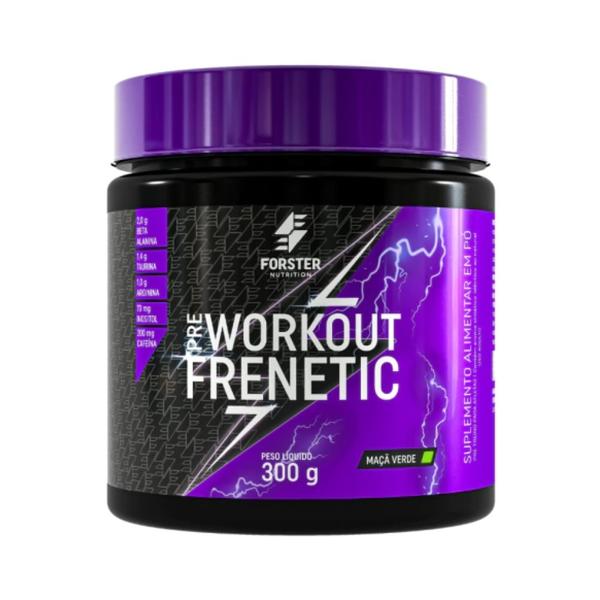 Pre Workout Frenetic Pote 300g - Forster Nutrition Imagem de Pre Workout Frenetic Pote 300g - Forster Nutrition