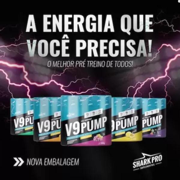 Imagem de Pre Workout V9 Pump 300g Shark Pro