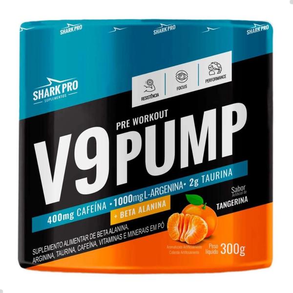 Imagem de Pre Workout V9 Pump 300g Shark Pro