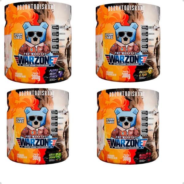 Imagem de Pre Workout Warzone Nitric Oxide Precursor 300g Under Labz