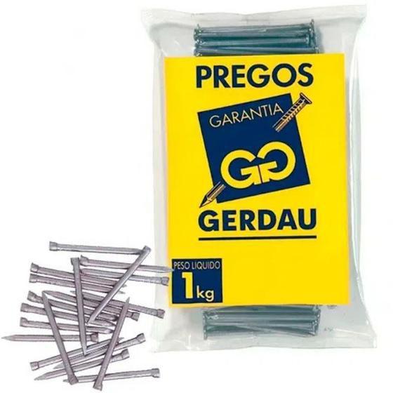 Imagem de Prego Com Cabeça 17 X 21 Polido 1kg Gerdau