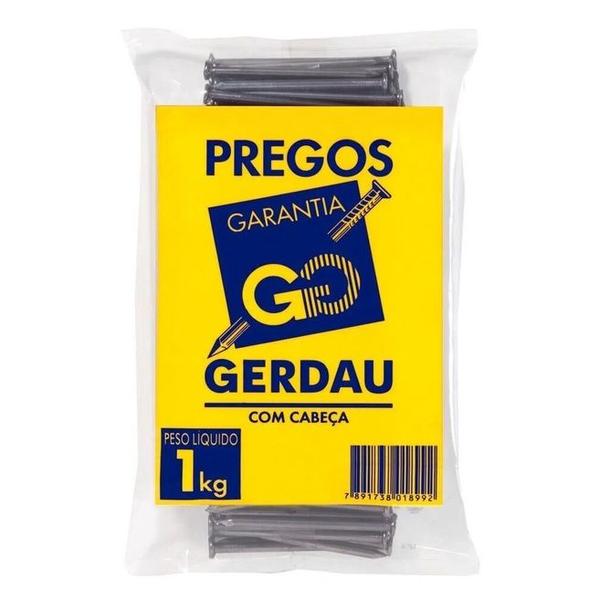 Imagem de Prego polido 17x27 1kg com cabeca gerdau