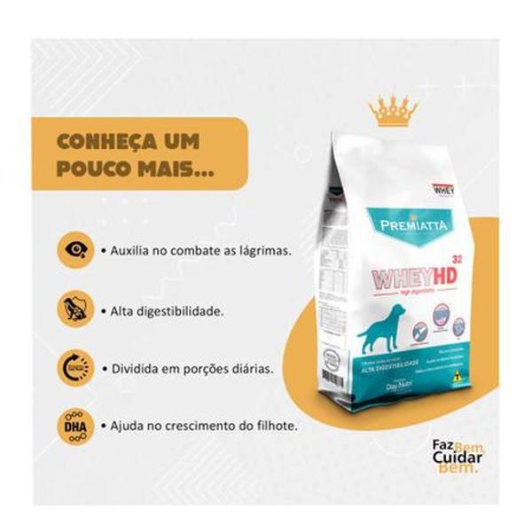 Imagem de Premiatta Whey HD 3kg Filhotes Alta Digestibilidade Super Premium - lagrima acida - Gran Premiatta