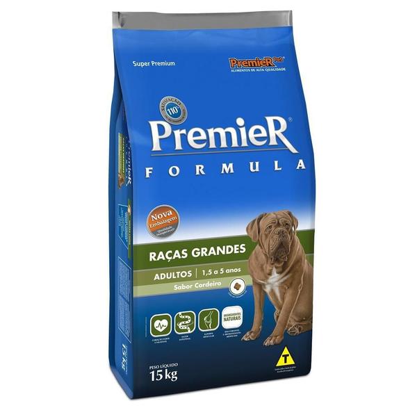 Imagem de Premier Cães Adultos De Raças Grandes Sabor Cordeiro 15 Kg