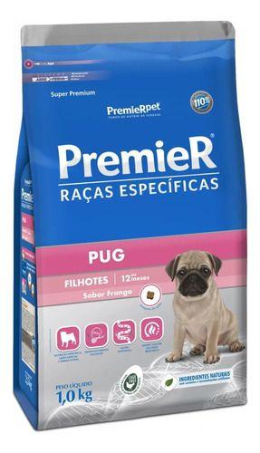 Imagem de Premier Raças Específicas Pug Filhotes Frango 1kg