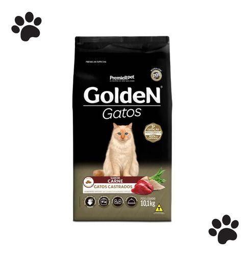 Imagem de Premierpet Golden Special Para Gato Castrado Adulto Sabor Carne Em Sacola 10,1 Kg