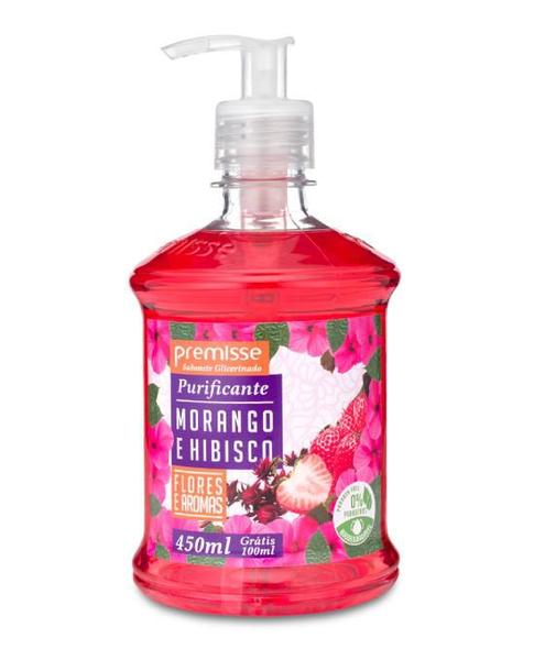 Imagem de Premisse sabonete liquido glicerinado - morango e hibisco - 1 litro