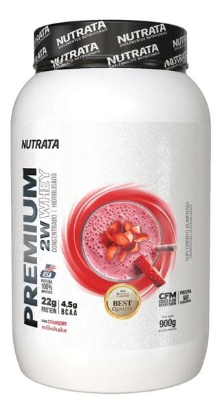 Imagem de Premium whey 900g Morango - Nutrata