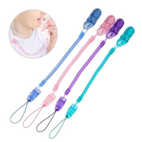 Imagem de Prendedor chupeta universal modelo mola facil de limpar bebe infantil