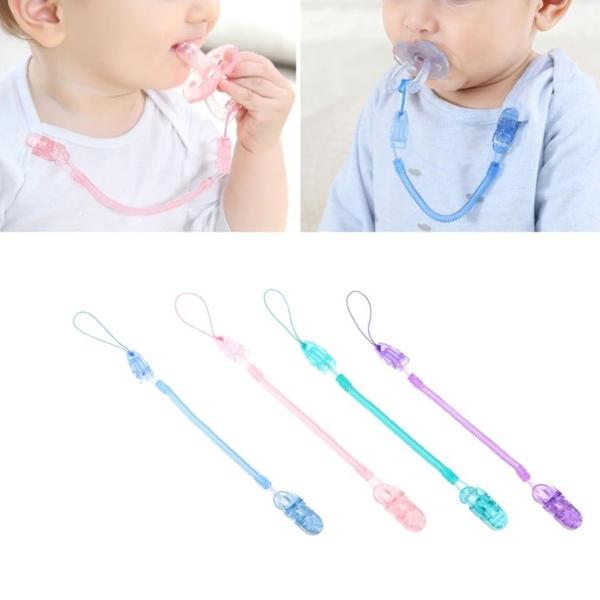 Imagem de Prendedor chupeta universal modelo mola facil de limpar bebe infantil