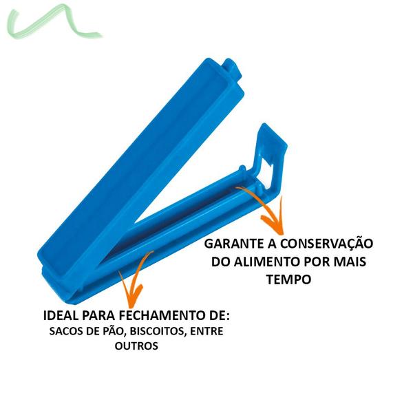 Prendedor Clipe Lacre Veda Fecha Alimentos Embalagens 3 Un - Ordene Imagem de Prendedor Clipe Lacre Veda Fecha Alimentos Embalagens 3 Un