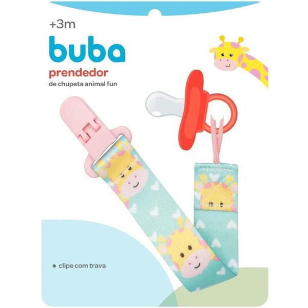 Prendedor De Chupeta Animal Fun Girafa - Buba Imagem de Prendedor De Chupeta Animal Fun Girafa - Buba