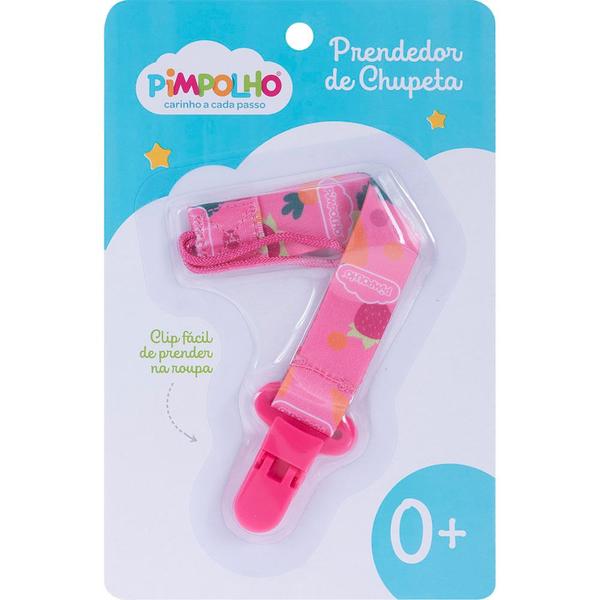 Imagem de Prendedor de Chupeta Clips Frutas Rosa - Pimpolho