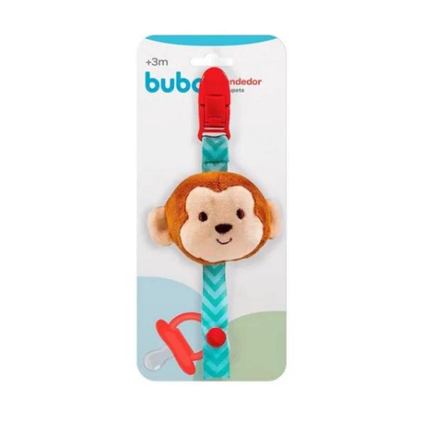 Prendedor De Chupeta Com Bichinho De Pelucia Macaco - Buba Imagem de Prendedor De Chupeta Com Bichinho De Pelucia Macaco - Buba