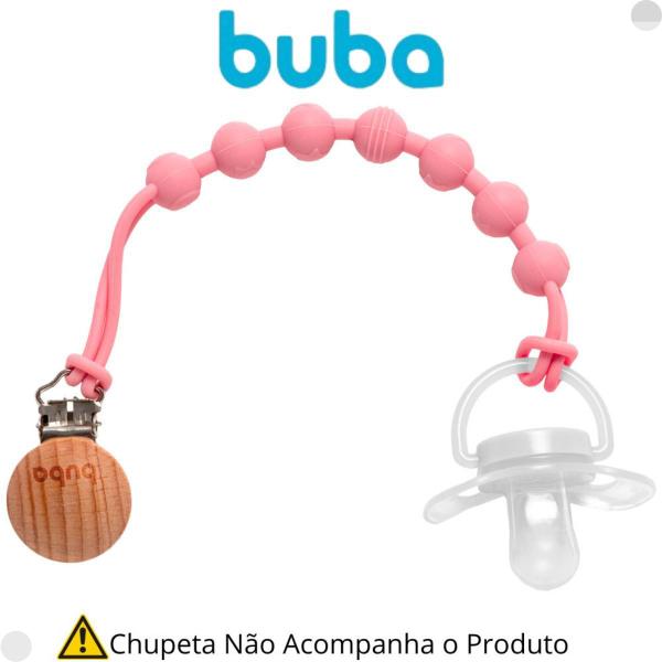 Imagem de Prendedor De Chupeta Em Silicone Rosa Livre Bpa - Buba