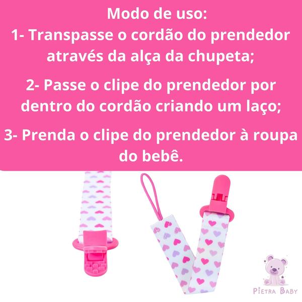 Imagem de Prendedor de Chupeta Estampado Pietra Baby