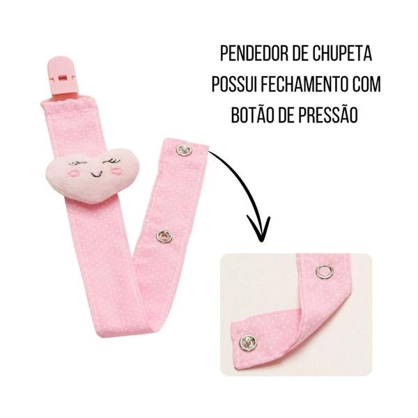 Imagem de Prendedor de Chupeta Para Bebê Menina Menino com Fecho e Trava 01 Peça