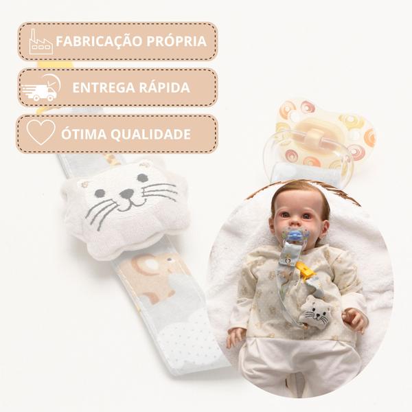 Prendedor de Chupeta Para Bebê Menina Menino com Fecho e Trava 01 Peça - Maria's Baby Imagem de Prendedor de Chupeta Para Bebê Menina Menino com Fecho e Trava 01 Peça