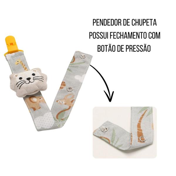 Prendedor de Chupeta Para Bebê Menina Menino com Fecho e Trava 01 Peça - Maria's Baby Imagem de Prendedor de Chupeta Para Bebê Menina Menino com Fecho e Trava 01 Peça