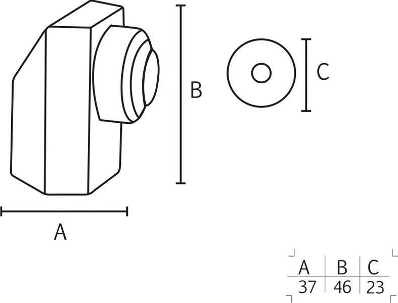 Imagem de Prendedor de porta - CPM 400 - Acetinado - 46x37 MM