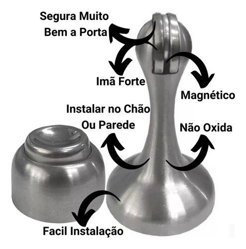 Imagem de Prendedor de Porta Magnético Parede Trava Porta Fixador Aparador Magnetico 2 unidades