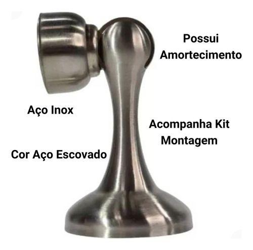 Imagem de Prendedor De Porta Trava Porta Magnetico Fixador Chão/parede