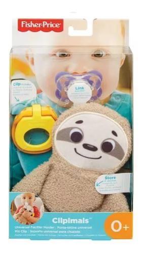 Imagem de Prendedor e Porta-Chupeta Fisher-Price Clipimals - Preguiça