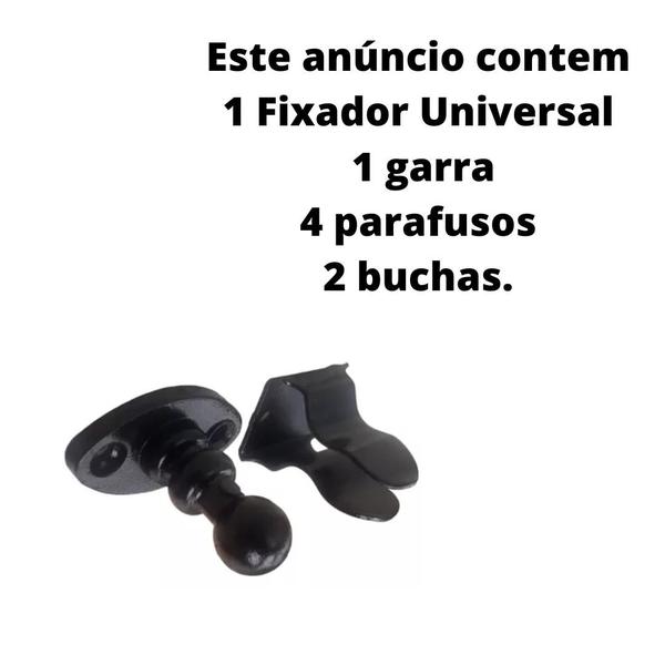 Imagem de Prendedor Fixador, Tipo Trava Porta Esférico Universal Resistente, Preto