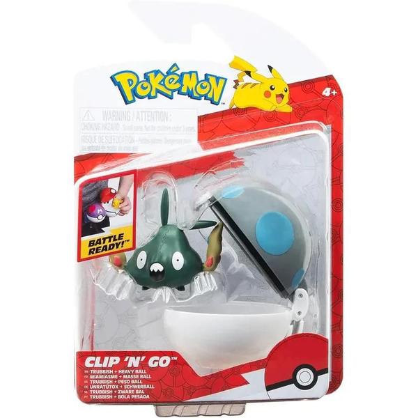 Imagem de Prendedor N Go Heavy Pokémon Trubbish Ball Jazwares Pkw3140