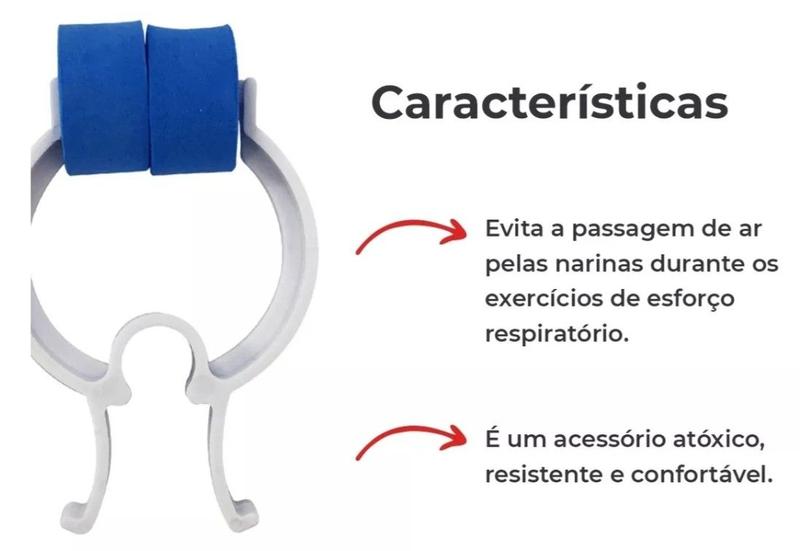 Imagem de Prendedor Nasal Cap Nasal Clip Para Exercícios Respiratórios