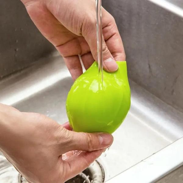 Prensa de Alho de Silicone Multifuncional - Descascador, Purê e Moedor Imagem de Prensa de Alho de Silicone Multifuncional - Descascador, Purê e Moedor