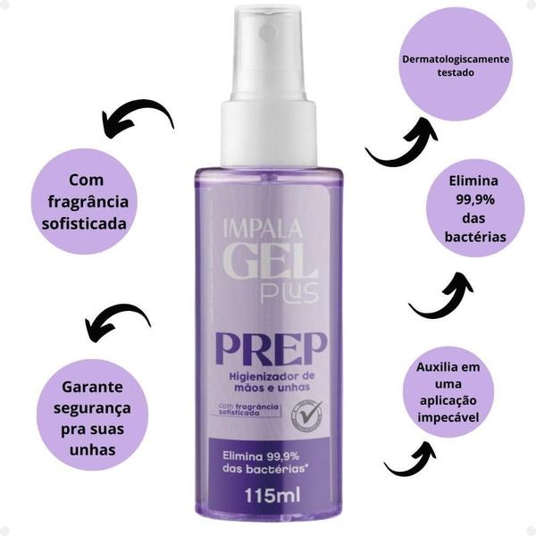 Imagem de Prep Higienizador Impala Gel Plus 115Ml