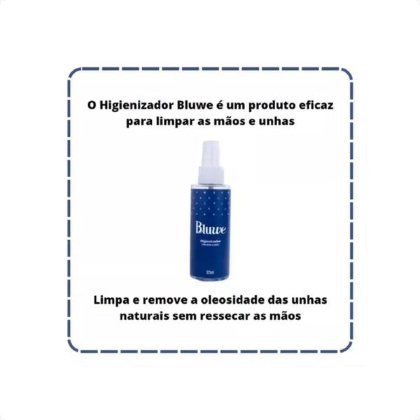 Imagem de Prep Spray Higienizador Bluwe para mãos e unhas 125ml