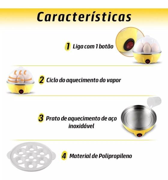 Imagem de Prepare Ovos Com Conforto: Cozedor Elétrico 110V