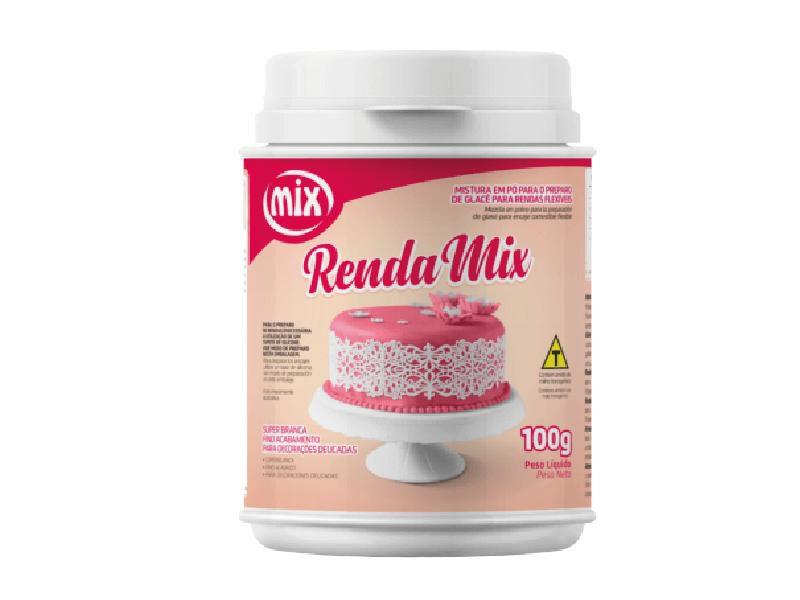 Preparo para renda de açúcar rendamix 100g mix Imagem de Preparo para renda de açúcar rendamix 100g mix