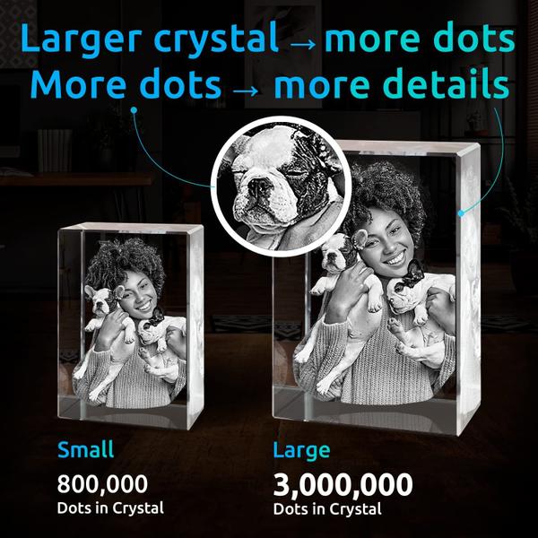 Imagem de Presente Comemorativo Personalizado para Cães - Foto 3D em Cristal ArtPix