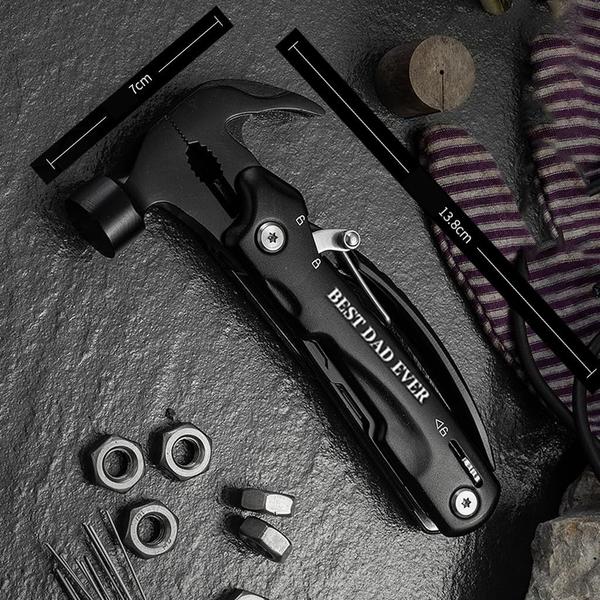 Imagem de Presente de acampamento Multitool Hammer Trealop 13 em 1 para papai